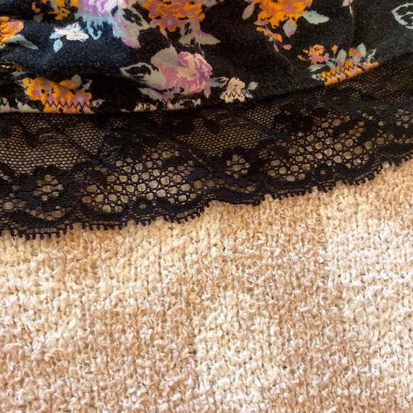 Black floral bandeau bra - Picture 4 of 4